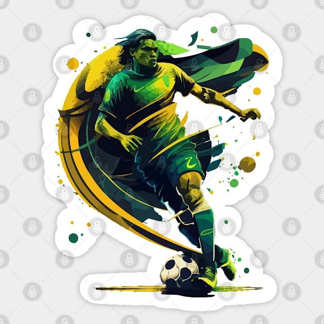 Brazil Soccer Quality Art Design Sticker by AlNoah